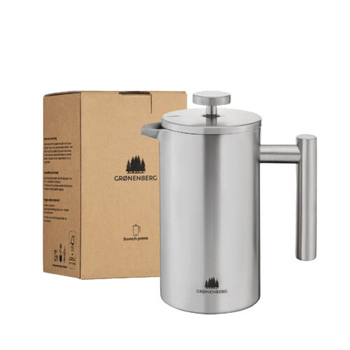 Stainless steel French press coffee maker - 0.6L