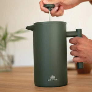 Painted stainless steel French press coffee maker - 1L