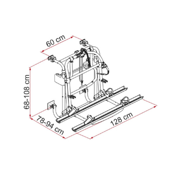 Lift 77 bike rack - Aluminum