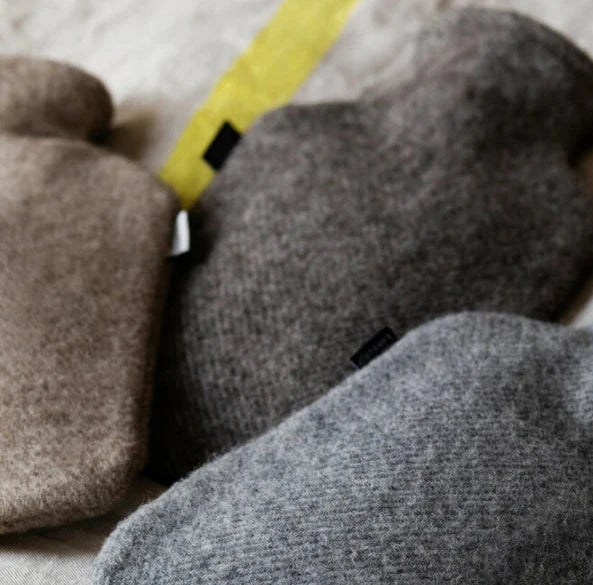Arvo 100% virgin wool hot water bottle - Beige