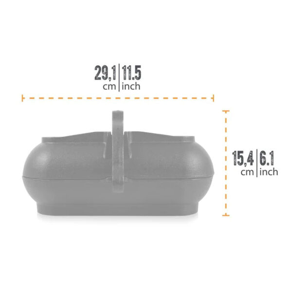 Cast iron potato roaster - 30cm