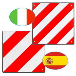 Aluminum traffic sign 50x50cm - Spain Italy